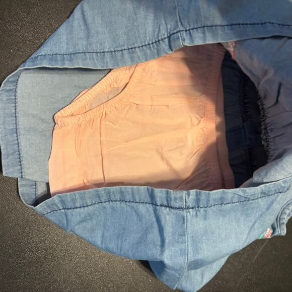 NWT Gymboree Baby Denim Blue Dress Embroidered Aztec 3-6 Months Girls - Picture 4 of 5